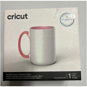 Cricut Ceramic Mug Blank Miami Pink 15oz